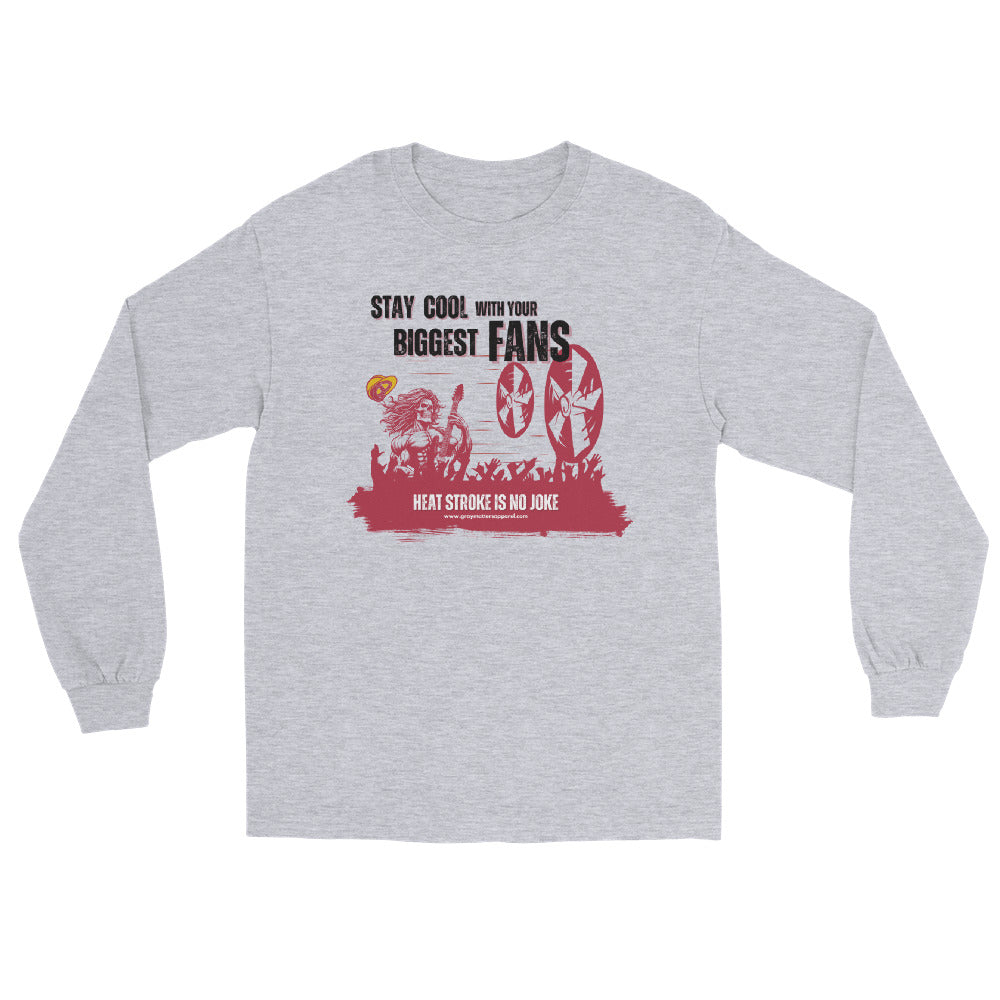 'Fans' Long Sleeve Cotton T-Shirt